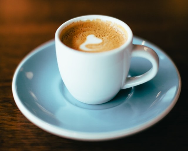 Kaffeetasse mit Latte Art